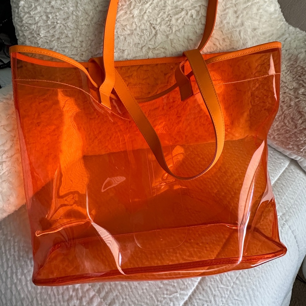 Transparent Orange Tote Bag